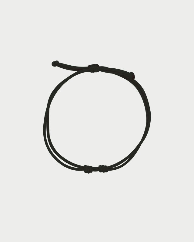 Bracciale Cordino Nero - cb-br ts1 c6